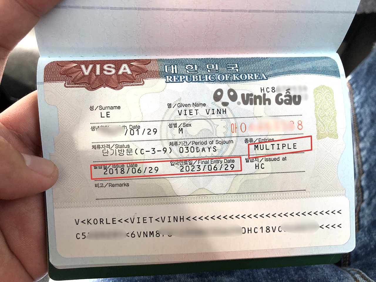 Hướng dẫn xin visa du lịch Hàn Quốc 5 năm